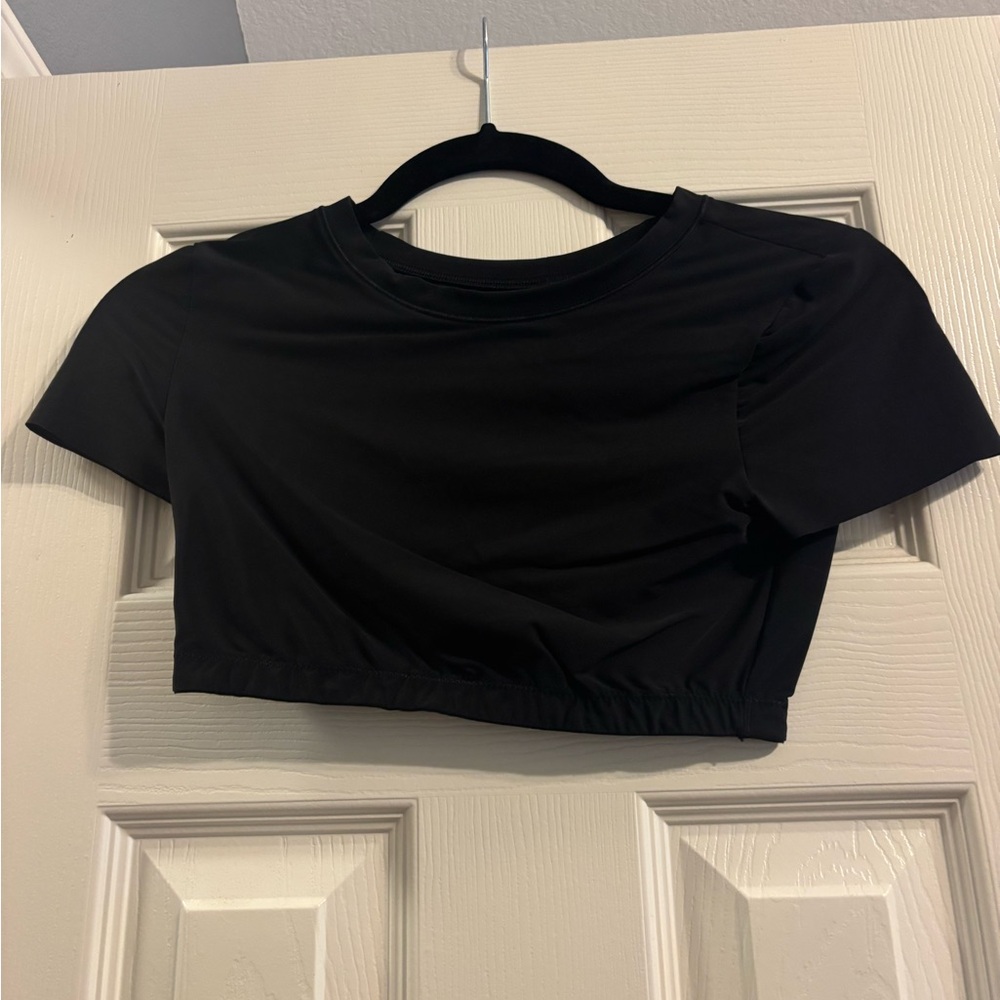Aerie Black Crop Top